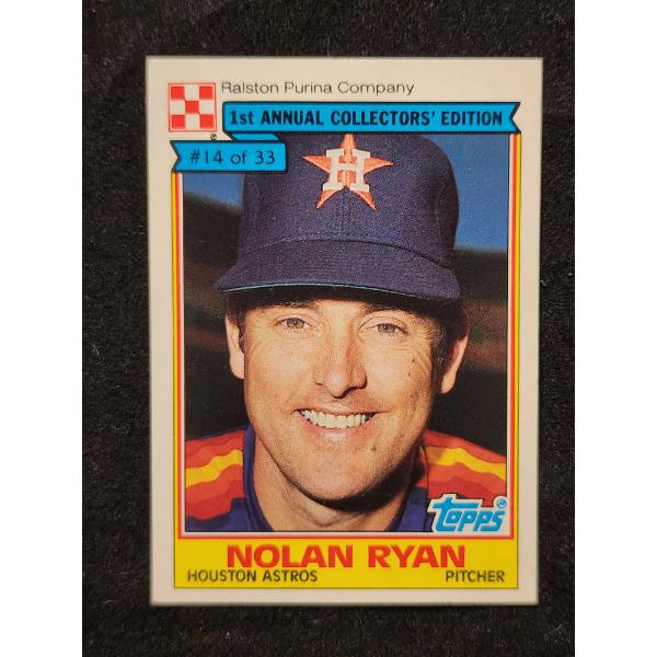 Ralston Purina Company 1st Annual Collectors Edition #14 of 33 Nolan Ryan Topps Rookie Era