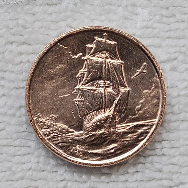 2025 Ascension Island "Quarter Dollar" .999 Fine Copper Coin
