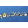 Image 2 : Assorted Gold Plated/Gold Electroplated Rings, Brooch & More