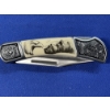Image 6 : (2) Folding Stainless Steel Collectors' Knives: Moose Pocket Knife & Bald Eagle Pocket Knife 