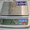 Image 5 : 14K Gold Herringbone Chain 8" Bracelet Total Weight: 2.1g