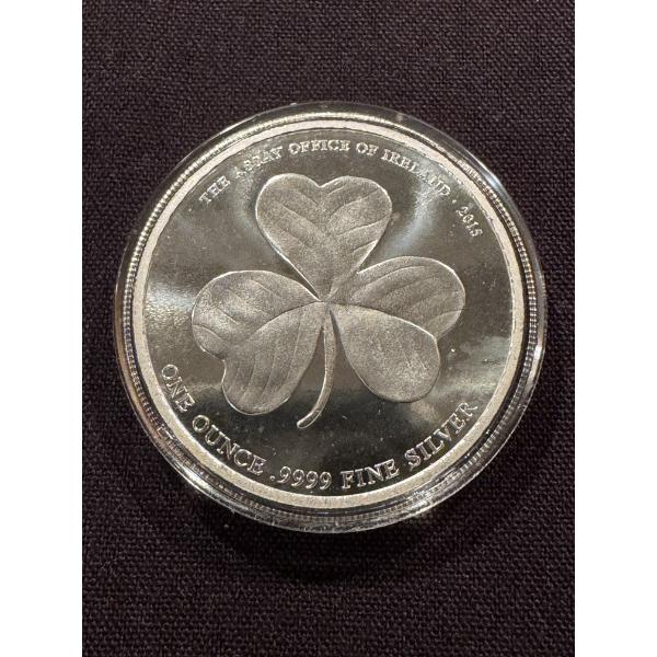 2015 Assay Office Of Ireland 1 Troy Ounce Fine .999 Silver - Incredible Coin