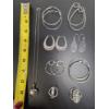 Image 2 : Sterling Silver Group Featuring, A Beautiful Heart Locket On 18'' Chain, And Eight Pairs Of Fabulous