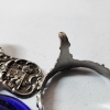 Image 9 : Lot of Silverplated Items:  Tray, Candle Holder, & Vintage German Tea Strainer TW: 485.6g
