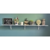 Image 1 : Louisville Home Pickup - 6 Ft Wood Wall Shelf Incl All Decor Items Shown In Photos  Nice Value Group