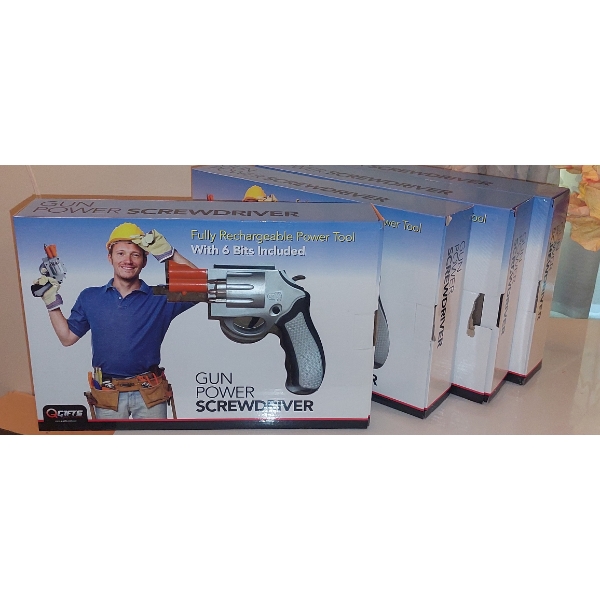 Brand New (New Old Stock) In Original Box - Novelty Screwdrivers - Screwdriver Gun Themed Lot Of 4