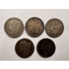 Image 1 : 5 Incredible United States Silver Dollars - 90% Silver - Includes 1879-S Silver Dollar