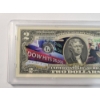 Image 32 : The Bradford Exchange Mint President Donald Trump $2 Note Collection In 16" x 9" Wooden Case