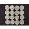 Image 1 : $4 Face Value in Assorted 90% Silver Washington Head Quarters 