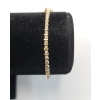 Image 1 : 14K Gold 7" Tennis Bracelet With Diamonds - Weight: 7.3g