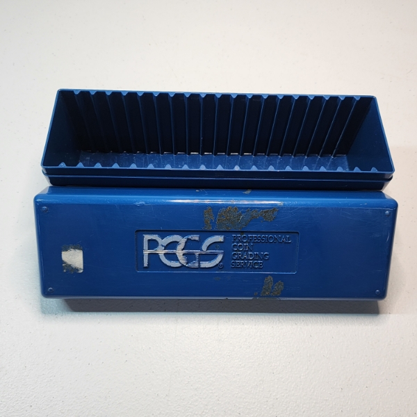 Blue PCGS Coin Slab Storage Container