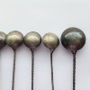 Image 10 : Lot of 7 Vintage Assorted Silver Coin Spoons with Assorted Geodes - AT LEAST 80% Silver TW: 114.4g