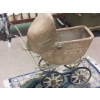 Image 2 : Antique Wicker Baby Carriage - Full Size