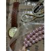 Image 6 : Lot of Costume Jewelry - Necklaces - Watch -Gorgeous Butterfly Necklace in Case - Pink Pearls