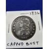 Image 2 : High-Grade 1836 Capped Bust Silver Half Dollar - Beautiful Coin