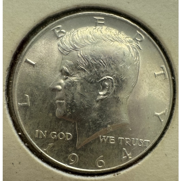1964 United States 90% Silver Kennedy Half Dollar- Incredible Condition