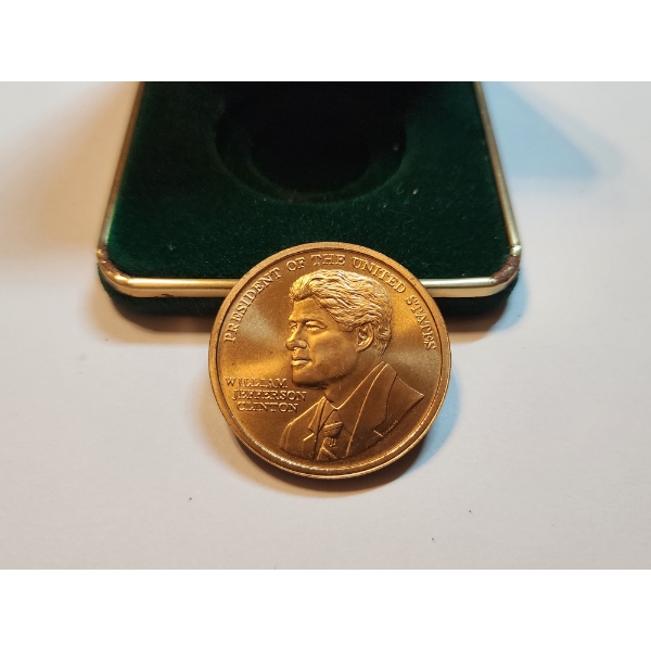 William J. Clinton First Term Bronze Medal with U.S. Mint Box