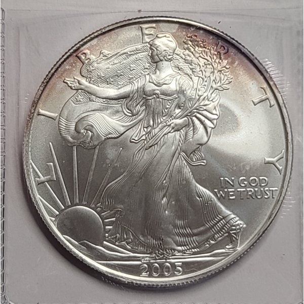 2005 1 Troy oz .999 Pure Silver American Silver Eagle Coin