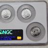 Image 6 : 2007-P Satin Uncirculated Set of US State Quarters Professionally Graded MS 66 by the NGC