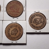 Image 10 : Seven Assorted Wooden Nickels From Hartville, Kent & Stow Ohio Along With California Coin Club!