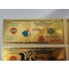 Image 2 : x8 Assorted Looney Tunes $100 99999999 24K Gold Foil Banknotes Set w/ CoA