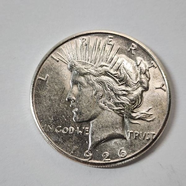United States 1926-S Silver Peace Dollar - 90% U.S. Silver Coin