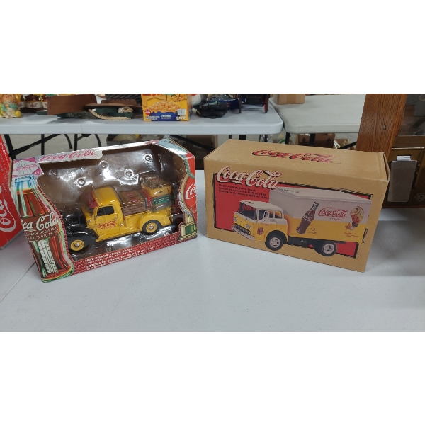 Vintage COCA COLA Die CAst Vehicles In Original Packaging  Never Used