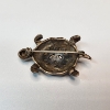 Image 3 : Adorable Vintage Turtle Brooch Pin with Mother-of-Pearl Mosaic Shell - Total Weight: 11.9g