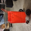 Image 7 : Nice Red Metal Wire Shopping Basket On Wheels ~ Perfect for the Market!
