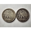Image 4 : Two 90% Silver United States Walking Liberty Half Dollars ~ $1.00 in Face Value! ~ 