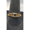 Image 6 : Lovely Sterling Silver Gold-Plated 7" Tennis Bracelet  & Matching Ring - Weight: 13.0g
