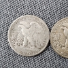 Image 6 : Two United States 90% Silver Walking Liberty Half Dollars ~ $1.00 Face Value
