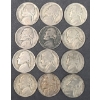 Image 1 : Assorted Years/Mint Marks United States 35% Wartime Nickels - Face Value: $0.60