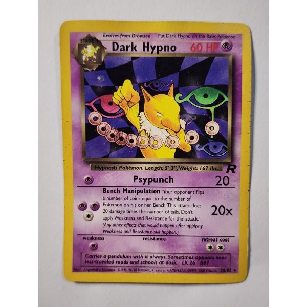 Dark Hypno 26/82 Non-Holo Rare Vintage Pokemon Trading Card