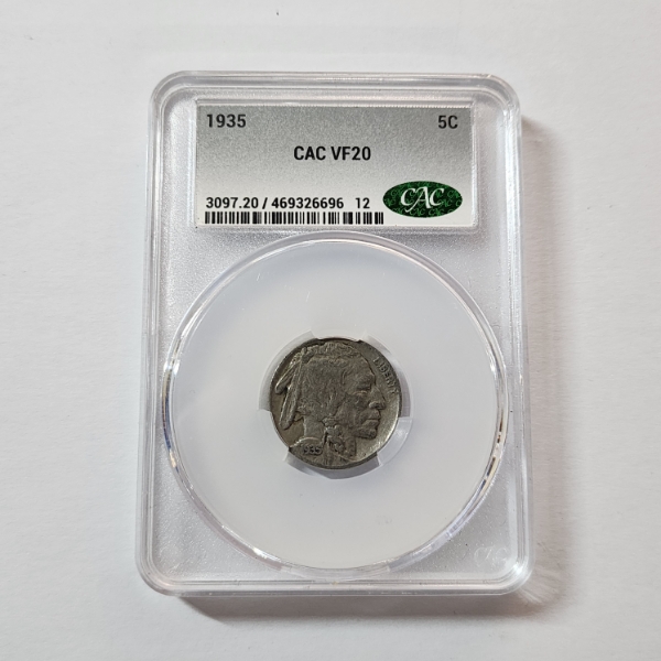 CAC VF20 United States 1935 Buffalo Nickel