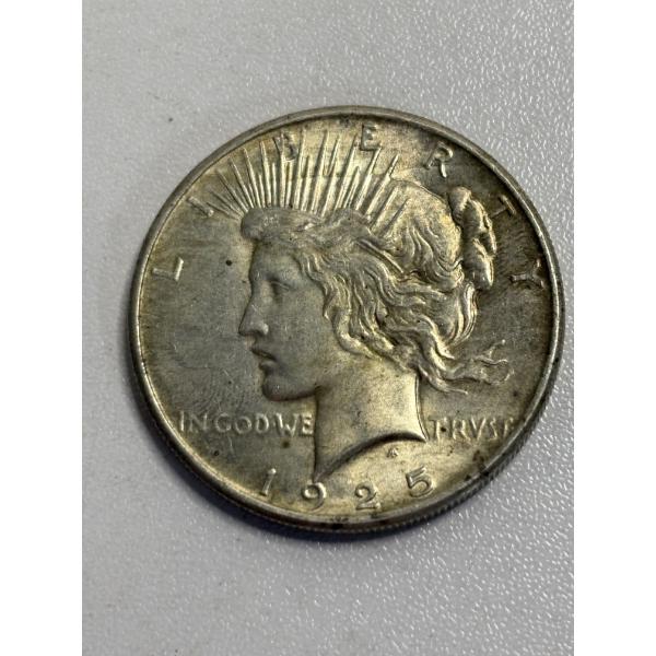 1925 Silver Peace Dollar - 90% Silver - FV $1.00 - Mintage: 0.7734oz