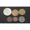 Image 4 : Kennedy 40% Silver Half Dollar, Indian Head Pennies & Assorted Tokens FV: 52 Cents