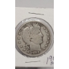 Image 1 : 1908-D 90% Silver Barber Half Dollar
