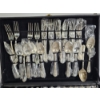 Image 2 : Nice Enchanted Rose Silverplated Flatware Set - Total Weight 7 lbs