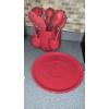 Image 2 : Louisville Home Pickup - COMPLETE SET KITCHEN UTENSILS - RUBBERIZED PIECES WITH PORCELAIN STAND