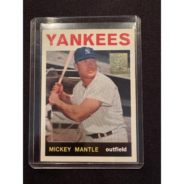 1964 Topps Mickey Mantle New York Yankees Archive Baseball Card - Mint Condition
