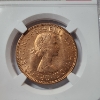 Image 2 : NGC Genuine Great Britain Penny 1954-1970 Queen Elizabeth II