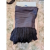 Image 2 : Fantastic Vintage Hand Mirror Set In Original Box, Sheer Black Scarf, And New Velvet Travel Jewelry 