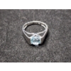 Image 12 : Six Sterling Silver Rings Including Blue Topaz, Green Amethyst & More - Total Weight: 14.3 Grams