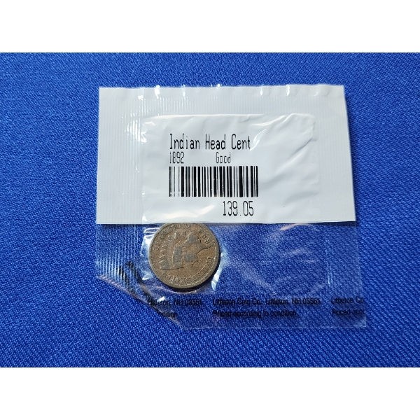 1892 Indian Head Cent Good - Littleton Coin Co. 