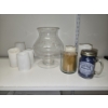 Image 1 : 8 Candles - Mix of Faux and Real with Crystal Vase