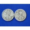 Image 1 : 2 - 90% Silver Walking Liberty Half Dollars: 1943 & 1920-S
