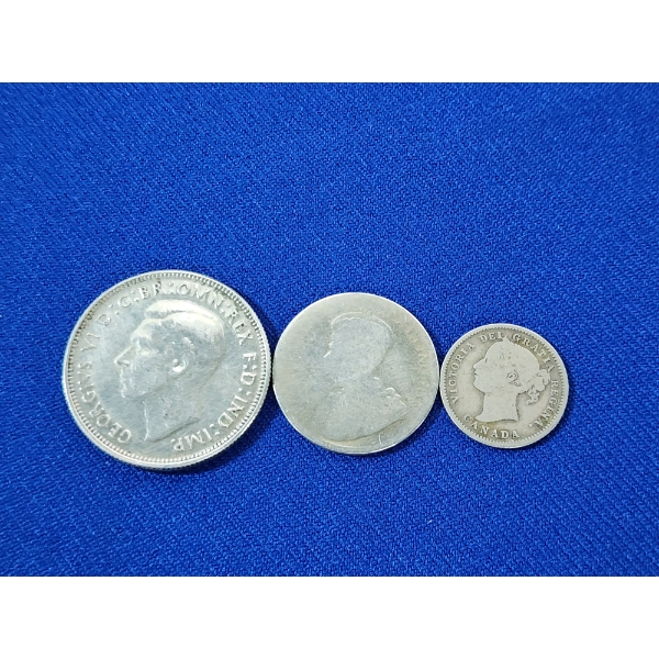 x3 Foreign 0.925 Silver Coins - See Description! 