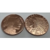 Image 3 : Two One Ounce 0.999 Fine Copper Bullion Rounds- Incredible Condition! 