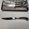 Image 2 : Vintage Leonard Stainless Steel Pistol Grip Steak Knives - Brand New Set of 6 